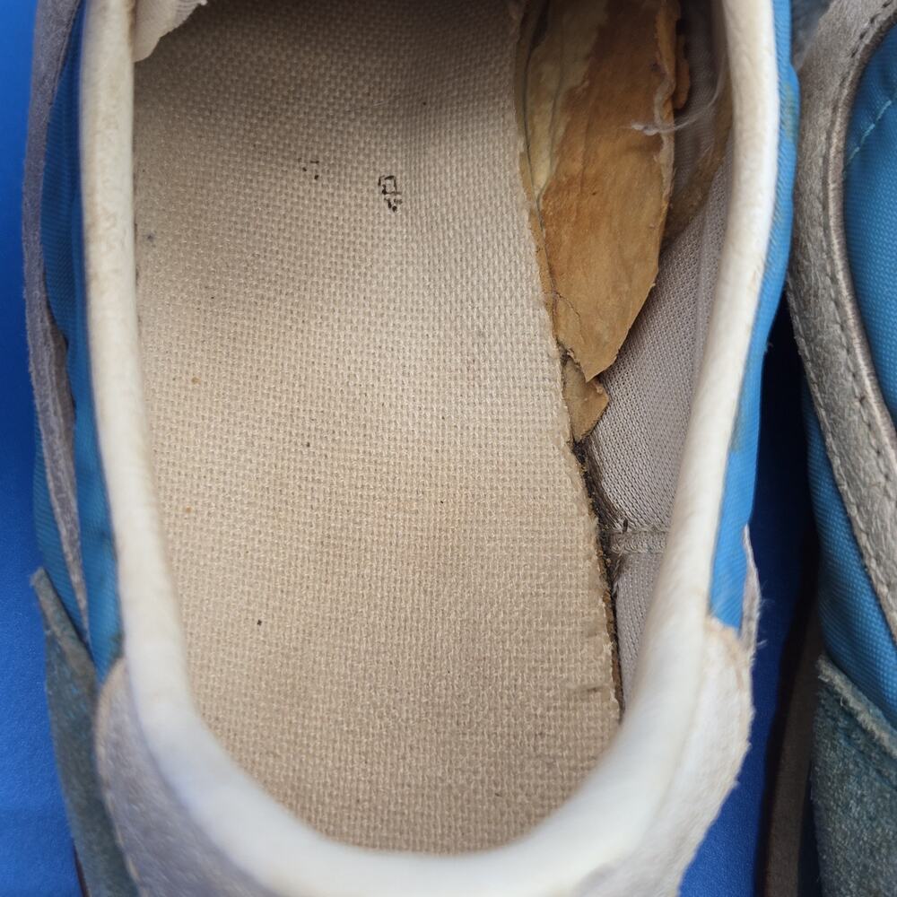 Vintage 1980s Nike Diablo Blue Nylon Suede Sneakers Women’s 7.5 Rep. of Korea - Picture 9 of 14